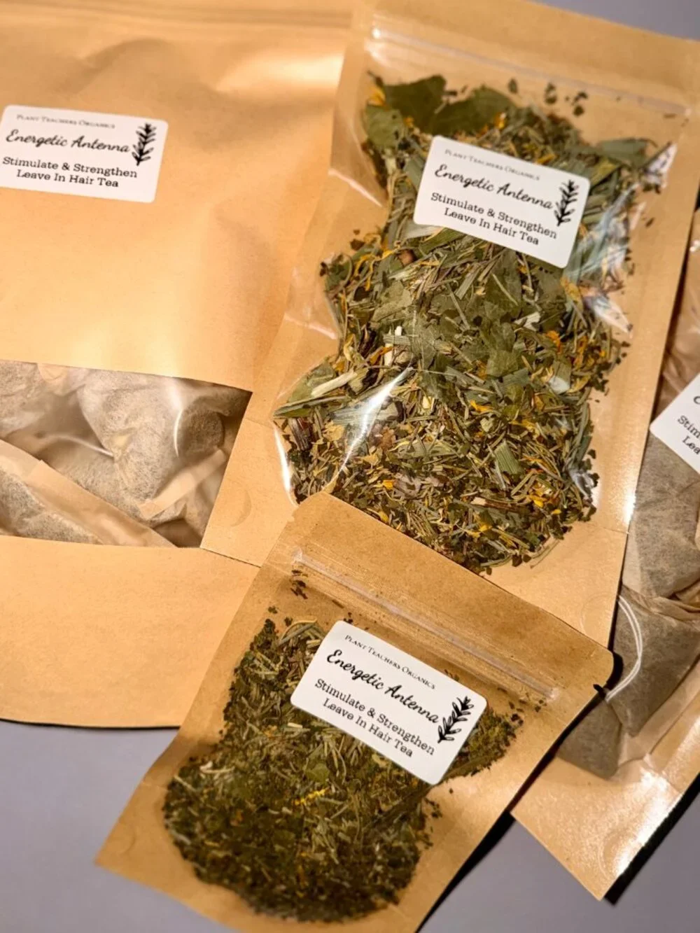 18 SERVINGS HAIR TEA Energetic Antenna: Stimulate & Strengthen Leave In Hair Tea